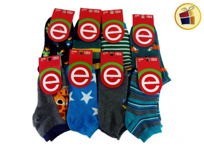 MEDIA SOQUETE JUVENIL ESTAMPA VARON T5 ELEMENTO (51024/105V)