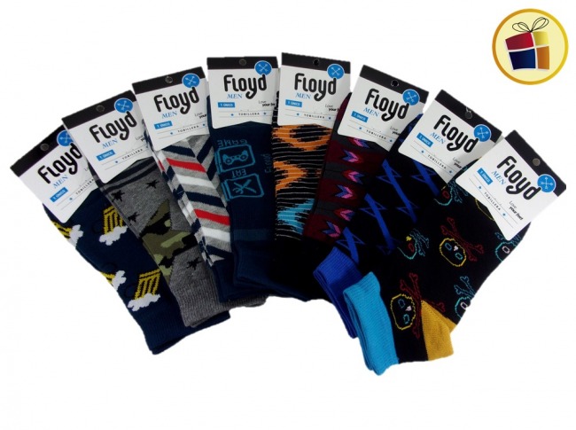 MEDIA SOQUETE ESTAMPADA PARA HOMBRE FLOYD (310813/1413)