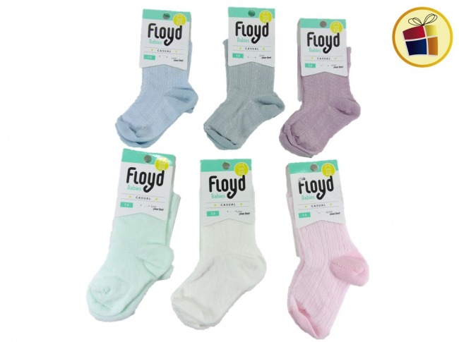 MEDIA PARA BEBE CALADA LISA COLOR T0 FLOYD (311551/64T0) 