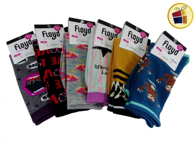 MEDIA LARGA ESTAMPADA PARA DAMA FLOYD (312633/MJ3)