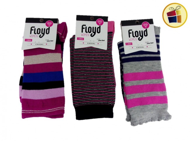 MEDIA LARGA ESTAMPA RAYADA PARA DAMA FLOYD (312640/MJ4)