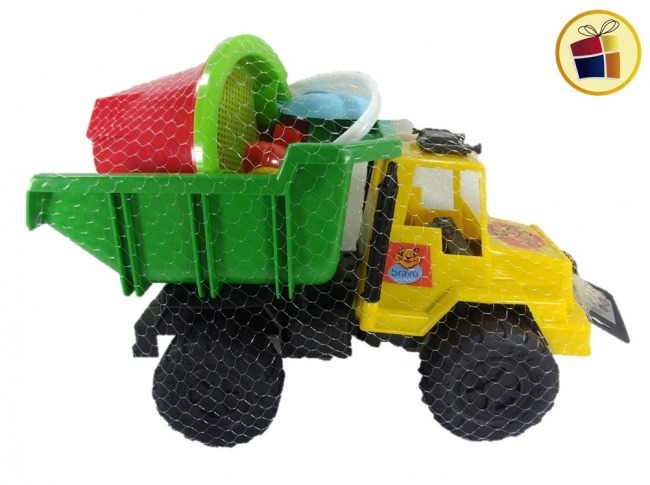 N22 CAMION VOLCADOR BRAVO CON ACCESORIO EN RED JNG (500368/012114)