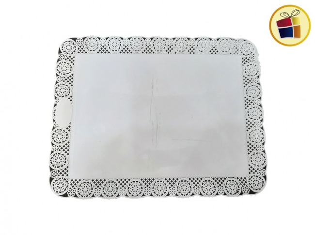 BANDEJA RECTANGULAR CON BLONDA 36X28CM 2KG (BBR2020/02052) KOVAL PLAST            