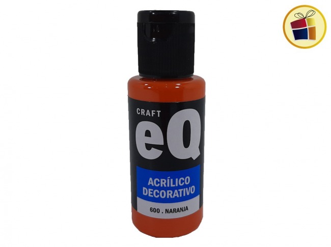 PINTURA ACRILICO DECORATIVO NARANJA EQ (600/008211)