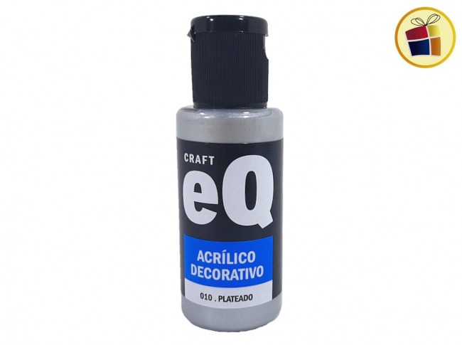 PINTURA ACRILICO DECORATIVO EQ PLATEADO (010/008228)