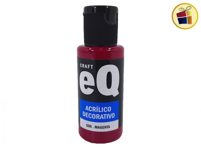 PINTURA ACRILICO DECORATIVO EQ MAGENTA 50 CC (500/008518)