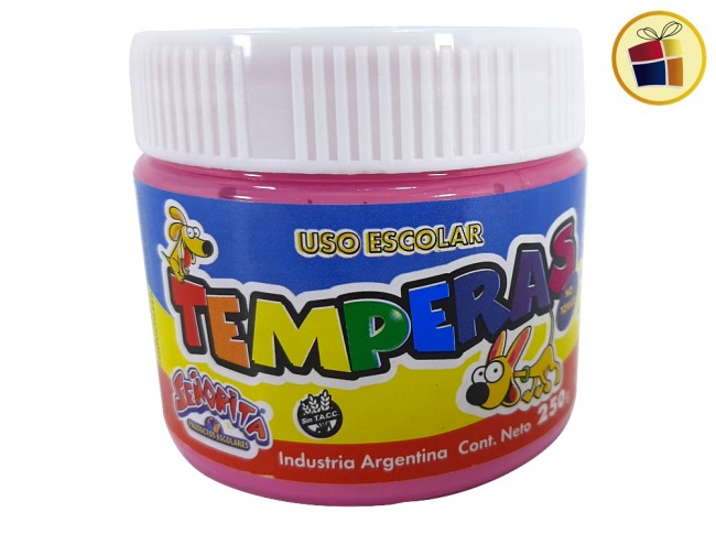 P.R.G.VA.TEMPERA POTE FAPYC-MAXXUM 250 GRS ROSA (10302/411120)