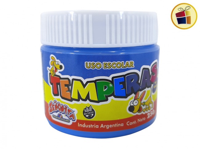 P.R.G.VA.TEMPERA POTE FAPYC-MAXXUM 250 GRS CELESTE (10302/411182)