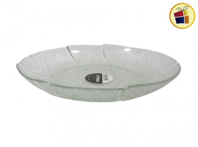 "P.C1.C2.M.ST"PLATO DE VIDRIO  HONDO LABRADO DURAX (410202)