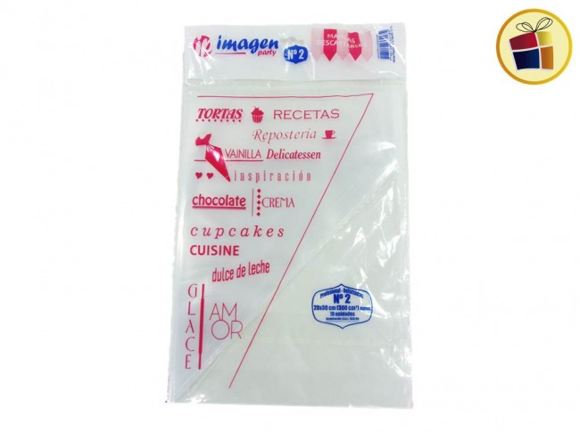 MANGA REPOSTERIA Nº2 DESCARTABLE X10 (33165) IMAGEN PARTY