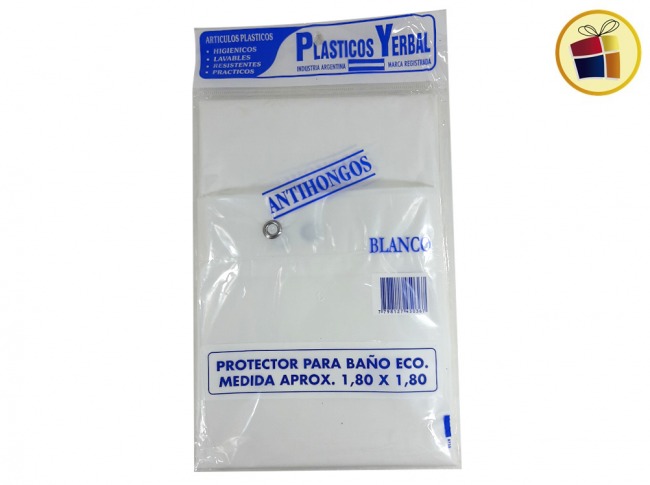 PROTECTOR PARA CORTINA DE BAÑO ECONOMICO 180X180 PERKUL (50121/2254/450367)