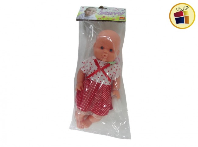 "O.F"NEW21 BEBOTE SAMY CON ROPA +MAMADERA Y CHUPETE 33CM MAGIKA (BC-6504/321326)