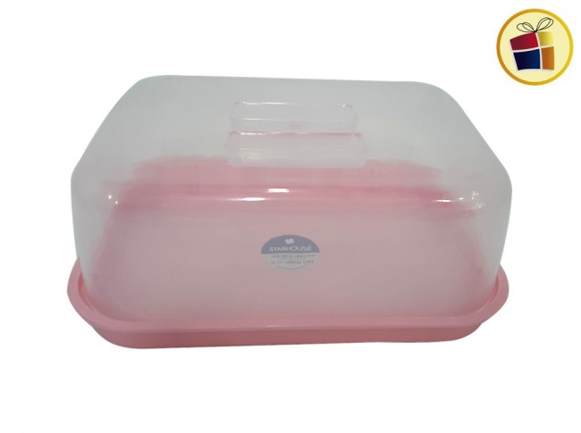 FIAMBRERA PLASTICA RECTANGULAR CON TAPA STAR HOUSE (2741/112748)