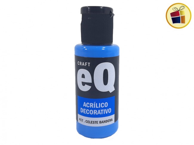 PINTURA ACRILICO DECORATIVO EQ CELESTE BANDERA 50 CC (417/314769)