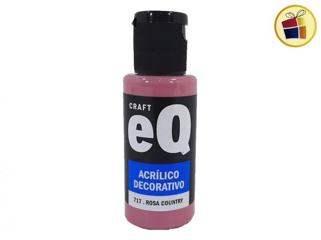 PINTURA ACRILICO DECORATIVO EQ ROSA COUNTRY 50 CC (717/315872)