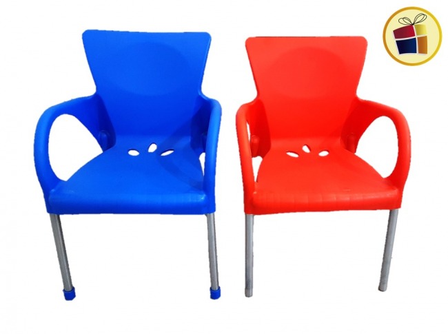 SILLON INFANTIL PLASTICO PATAS DE CAÑO CON APOLLA BRAZOS QUALITY (40017/040555)