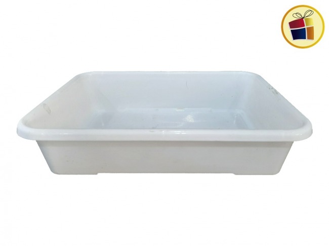 BATEA RECTANGULAR CHICA 30X22X7CM MIS PLAST (010653/00314/0877/160877)