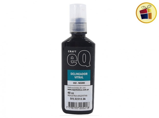 DELINEADOR VITRAL NEGRO 40 CC (205218)