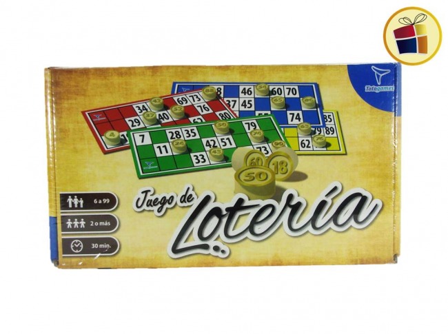 JUEGO DE LOTERIA FICHAS MADERA TOTO GAMES (JM2340/823430)