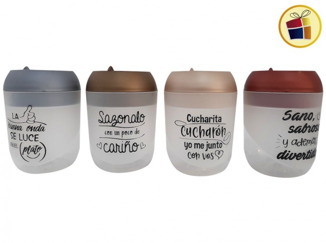 VERTEDOR CON FRASES MULTIUSO QUALITY 11CM BEAUTY (901340/560443)