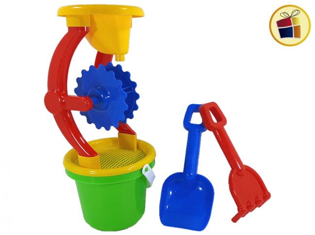 SET PLAYA BALDE+MOLINO+CERNIDOR+PALA+RASTRILLO EN BOLSA RECKOIMPORT (Z953/280080)