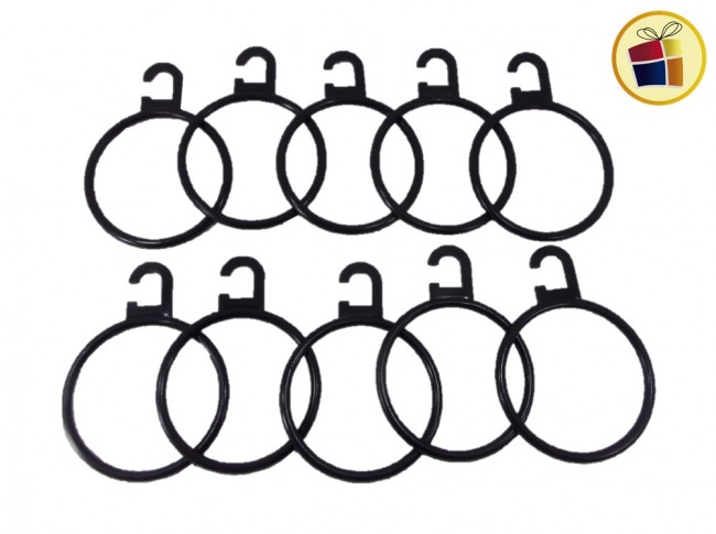 ###PERCHA PARA CHALINA X10 NEGRA CH (49864)