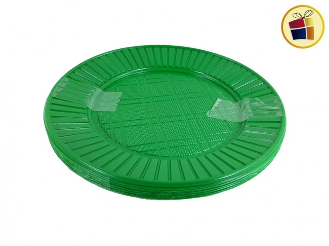 (P.G.R.C1.C2.F.B.RCIA)PLATO 17 VERDE FUERTE X10 CHICO (799936) PLASTICO SAN ANDRES