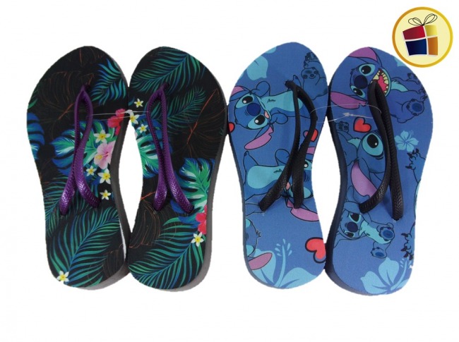 OJOTA PARA DAMA TACONA TIRA FINA ESTAMPADA (108271/204)