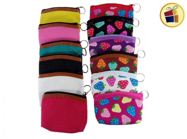 (OFERTA FINAL)MONEDERO CUERINA LISO/ESTAMPADO (CV) (30075)