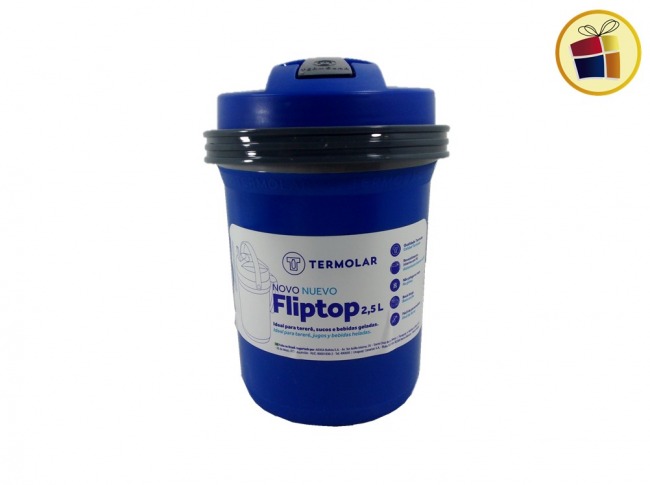 BIDON TERMICO 2.5LTS FLIPTOP TERMOLAR (1804/564944)  MUNDO DEL BAZAR