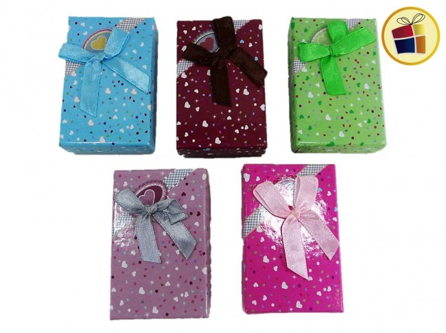 CAJA REGALO MEDIANA RECTANGULAR ESTAMPADA (CV) (041565)