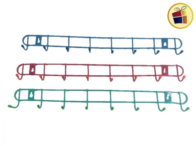 PERCHERO DE ACERO COLOR X8 47CM (C-535-14-6/87707/74542/165352/2381)