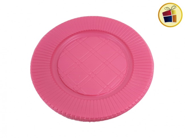 (P.G.R.C1.C2.F.B.RCIA)PLATO 17 ROSA X10 CHICO (98390) PLASTICO SAN ANDRES 