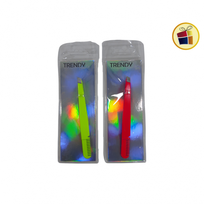 (OFERTA FINAL)PINZA PARA DEPILAR FLUO METAL TRENDY (46183/14618)