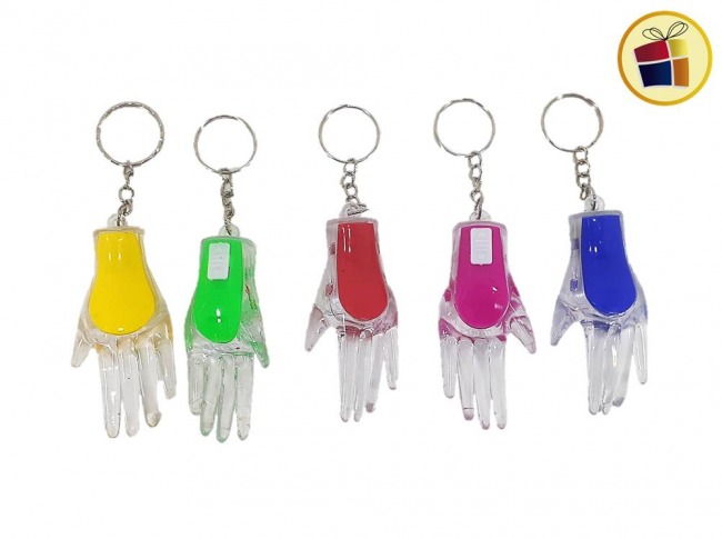 LLAVERO MANO COLOR CON LUZ (229357)