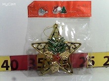 ADORNO NAVIDEÑO ESTRELLA  Y PINO CALADA 10CM FLUSS (57204/572042)