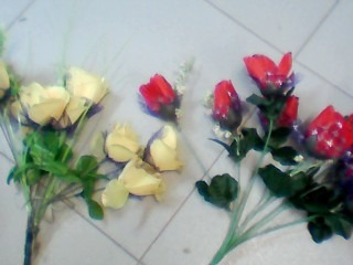 RAMO ROSA X10/X12 CON TUL Y BRILLO Y PASTITO NEVADO (CH) (262961/124-15-4)