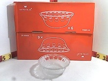 SET DE COMPOTERAS X6 TALLADAS MANZANITAS 13CM (CH) (C-9740-24-22/024227)